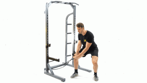 BANDA RESISTENCIA-RACK-ABDOMEN-LEÑADOR ARRIBA CON SENTADILLA