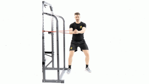 BANDA RESISTENCIA-RACK-ABDOMEN-LEÑADOR ISOMETRICO CON DESPLAZAMIENTOS LATERALES