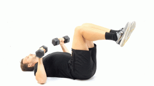 MANCUERNA-SUELO-PECTORAL-PRESS ABIERTO CON RODILLAS FLEXIONADAS SUSPENDIDAS