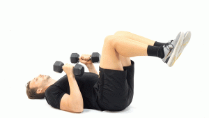 MANCUERNA-SUELO-PECTORAL-PRESS CERRADO CON RODILLAS FLEXIONADAS SUSPENDIDAS