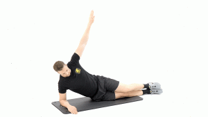 SIN MATERIAL-SUELO-ABDOMEN-ELEVACION DE PELVIS LATERAL CON PIERNAS EXTENDIDAS-DERECHA